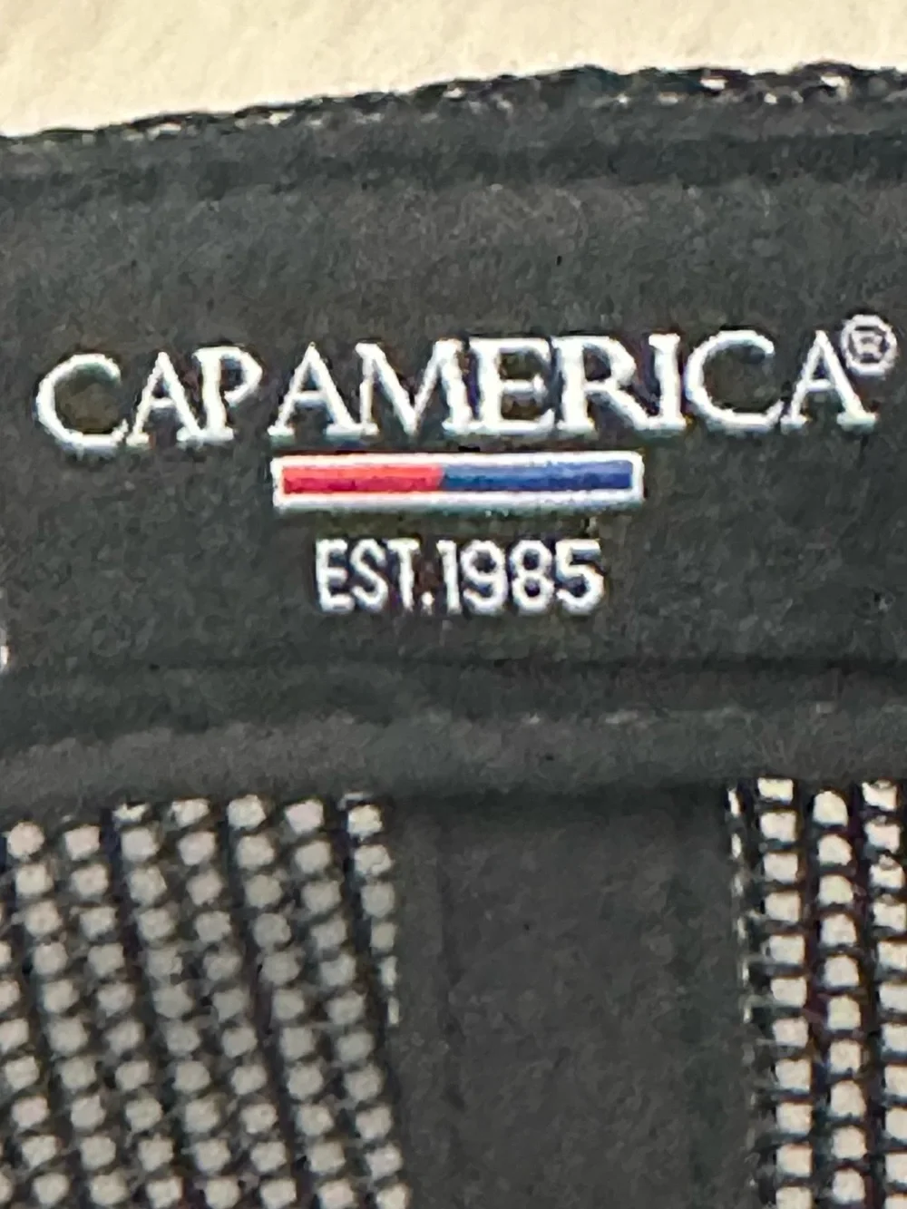 Black Embroidered Trucker Cap